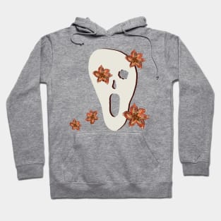 Scary mask and flowers Hoodie